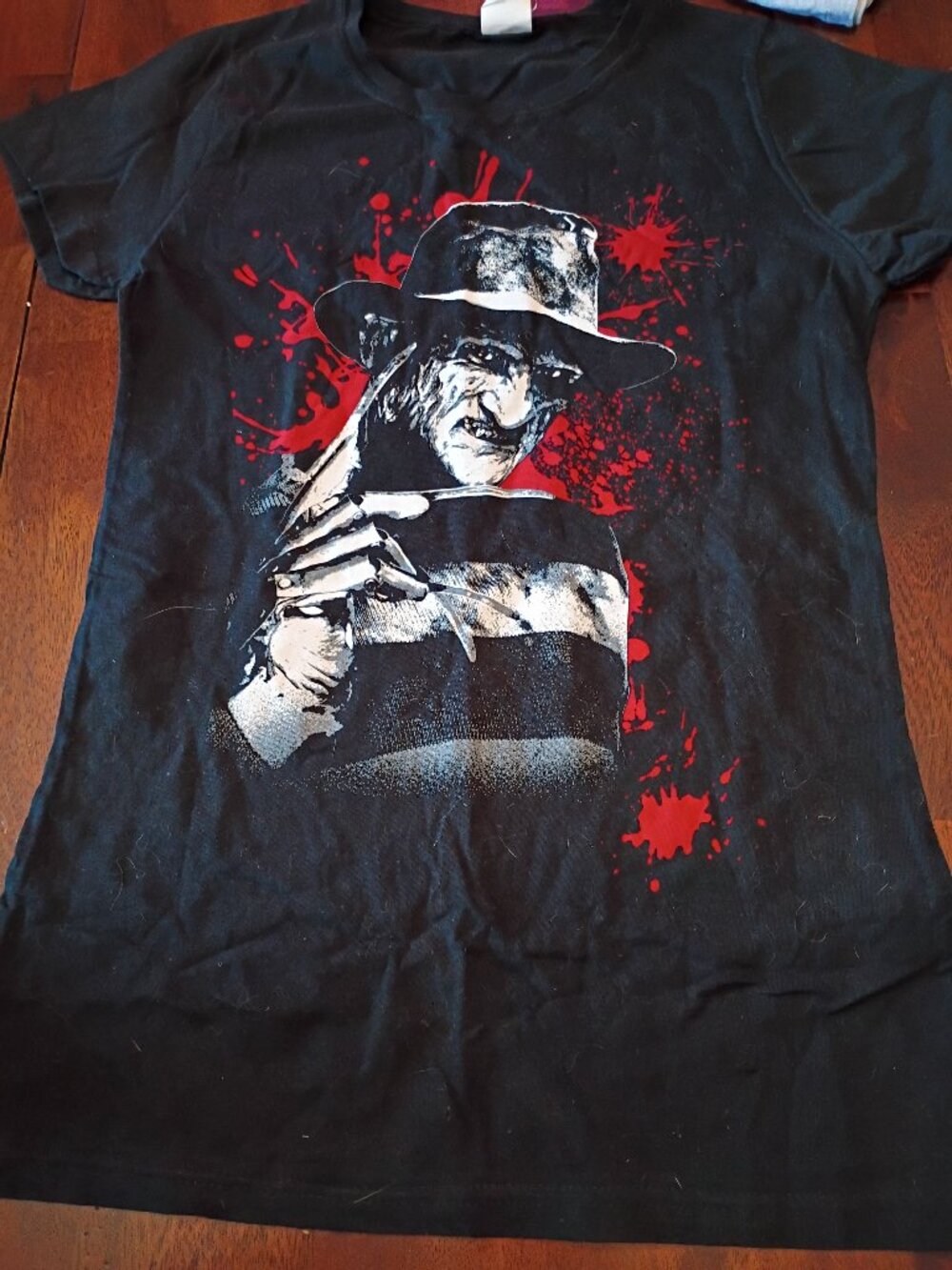 Freddy Krueger Girl Baby-doll Shirt.